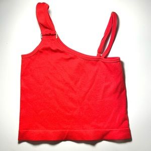 Forever 21 read off the shoulder crop top.